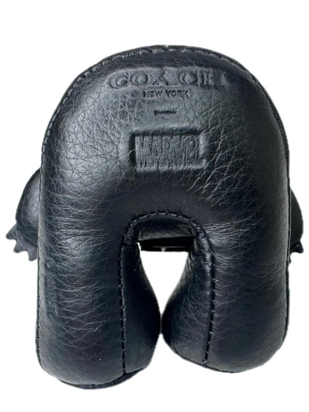 Coach Marvel Rare Black Panther Leather Bag Charm Keychain Fob 2750